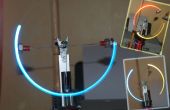 Tournant LED throwies pilotée par un Stirlingengine (eVoltis Stirlingmachine)