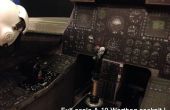 Réplique de cockpit en carton avion A-10