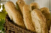 Bâtonnets de pain beurré