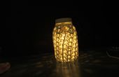 Crochet dentelle Mason Jar lampe
