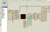 Matrice de LED à l’aide de projet shift micro Registre et pic16f628a