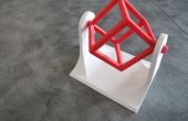 3D imprimé fil cadre Cube Spinner Desk Toy