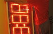 Construire un énorme 7 segments 8 chiffres rouge LED affichage