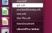 Ubuntu récente Files Like Quicklists sur Windows (dans barre d’outils Lancement rapide)