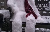 BENCH affalé le bonhomme de neige