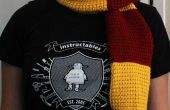 Tunisien Gryffondor écharpe de Harry Potter au Crochet