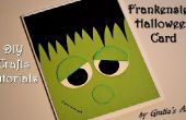 Carte d’Halloween de Frankenstein - artisanat bricolage