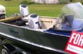 Conversion de bateau en aluminium en Bass boat