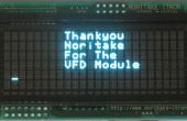 Arduino et Module Noritake 24 x 6 VFD (Vacuum Fluorescent Display)