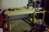 Easy assemble/disassemble wooden work bench