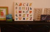 Typographie Alphabet toile