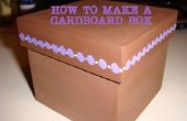 Comment faire une boîte de carton de carton recyclé