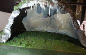 Diorama, chauve-souris dans la grotte