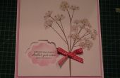 Faire une jolie & rapide ouverture Floral Rubber Stamp carte