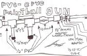 Pistolet de paintball PVC-PVC-c