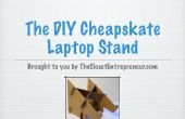 Le bricolage radin Laptop Stand via TheClosetEntrepreneur.com