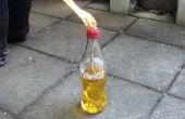 Torche de feu de bouteille de coke