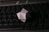 Simple feuille Origami octaèdre étoilé