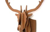 Boîte en carton cerf Deer mur de tête suspendus