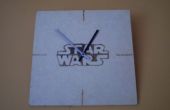 Horloge de pyrogravure Star Wars
