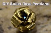 BRICOLAGE en laiton Bullet boîtier Rose pendentif