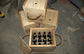Caisse de bouteille de bière en bois