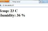 Arduino temperature/HUMIDITE avec écran LCD et Interface Web