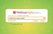 Binaire et hexadécimal Conversions dans Wolfram Alpha