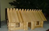 Bâtonnets de Lincoln : Popsicle Stick Log Cabins