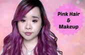 Maquillage rose et les cheveux roses ! 