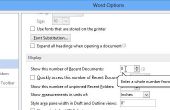 Document récent supprimer ou désactiver dans MS Word et Excel