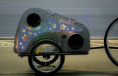 Solar Powered remorque vélo Disco