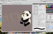 Dessiner un panda (étapes PSD)