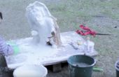 Perdu de plâtre de moulage - Sculpture en béton jardin