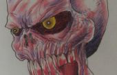 Vampire crâne dessin par Wayne Tully