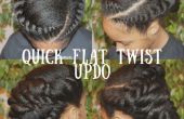 Plat rapide Twist Updo Hair Tutorial