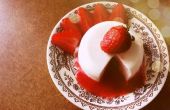 Panna Cotta avec remplissage de Sorbet aux fraises d’été