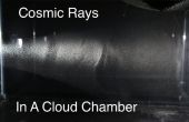 Détection de rayons cosmiques dans une chambre à brouillard