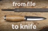 De fichier à couteau (avec des outils simples)