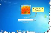 Comment faire pour récupérer le mot de passe Windows 7