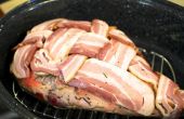 Agneau rôti de bacon treillis