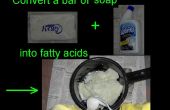 Convertir un pain de savon en acides gras