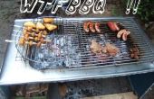 Comptoir en acier inoxydable devient barbecue