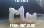 Lettres 3D de colle chaude