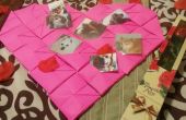 Titulaire de valentines origami coeur/photo
