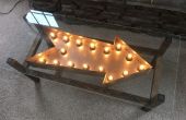 Table basse avec Light Up Sign