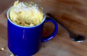 Noix de coco Mug Cake - faite au micro-ondes en 2 Minutes ! 