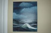 Peinture à l’huile océan tempête