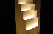 Lampe de Table papier découpé géométrique