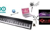 88 touches de Piano sensible - Bluetooth-MIDI. La recherche de fonds. 